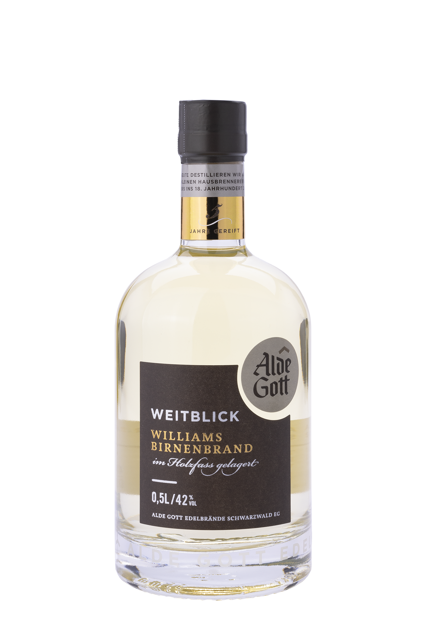 Weitblick Williams Birnenbrand im Holzfass gelagert - Alde Gott Weitblick Williams Birnenbrand im Holzfass gelagert - Alde Gott