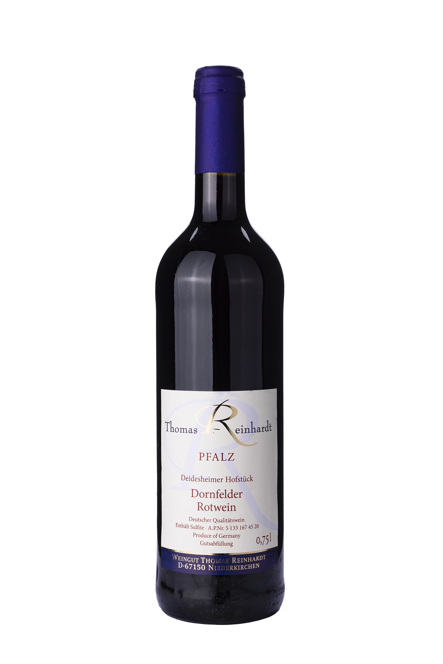 Deidesheimer Hofstück Dornfelder halbtrocken 2020 - Weingut Thomas Reinhardt Deidesheimer Hofstück Dornfelder halbtrocken 2020 - Weingut Thomas Reinhardt