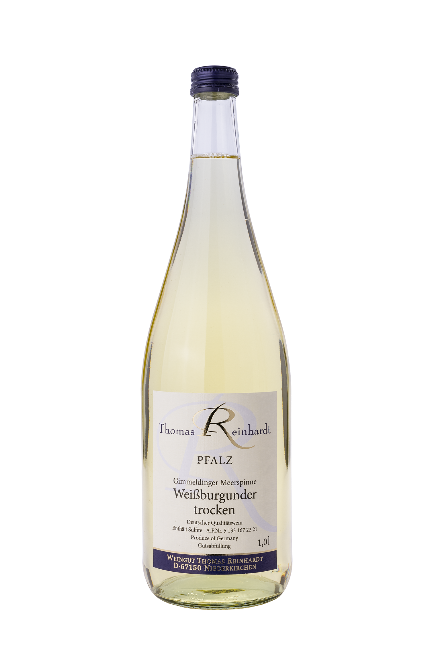 Gimmeldinger Meerspinne Weißburgunder trocken 2023 - Weingut Thomas Reinhardt Gimmeldinger Meerspinne Weißburgunder trocken 2023 - Weingut Thomas Reinhardt