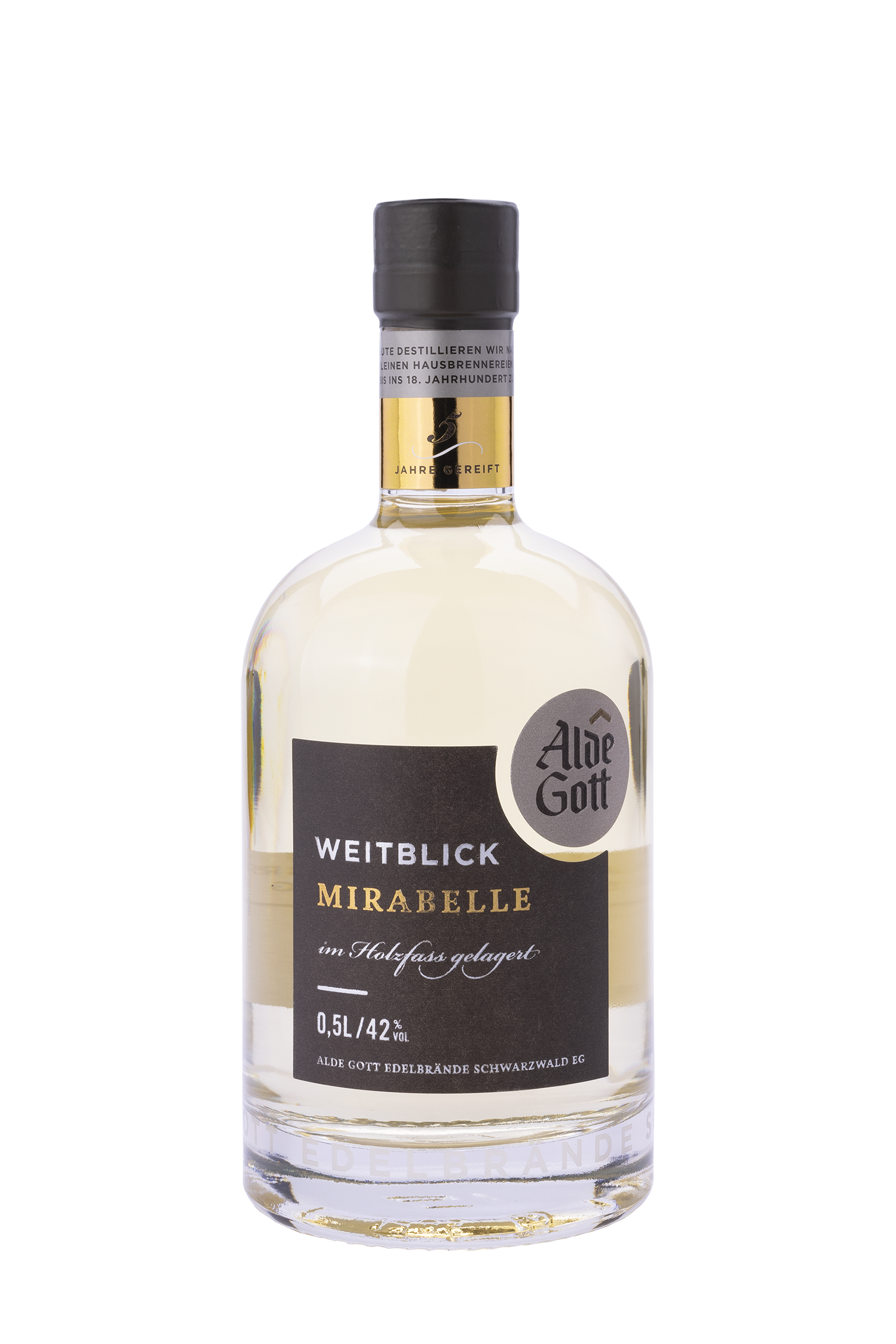 Weitblick Mirabelle im Holzfass gelagert - Alde Gott Weitblick Mirabelle im Holzfass gelagert - Alde Gott