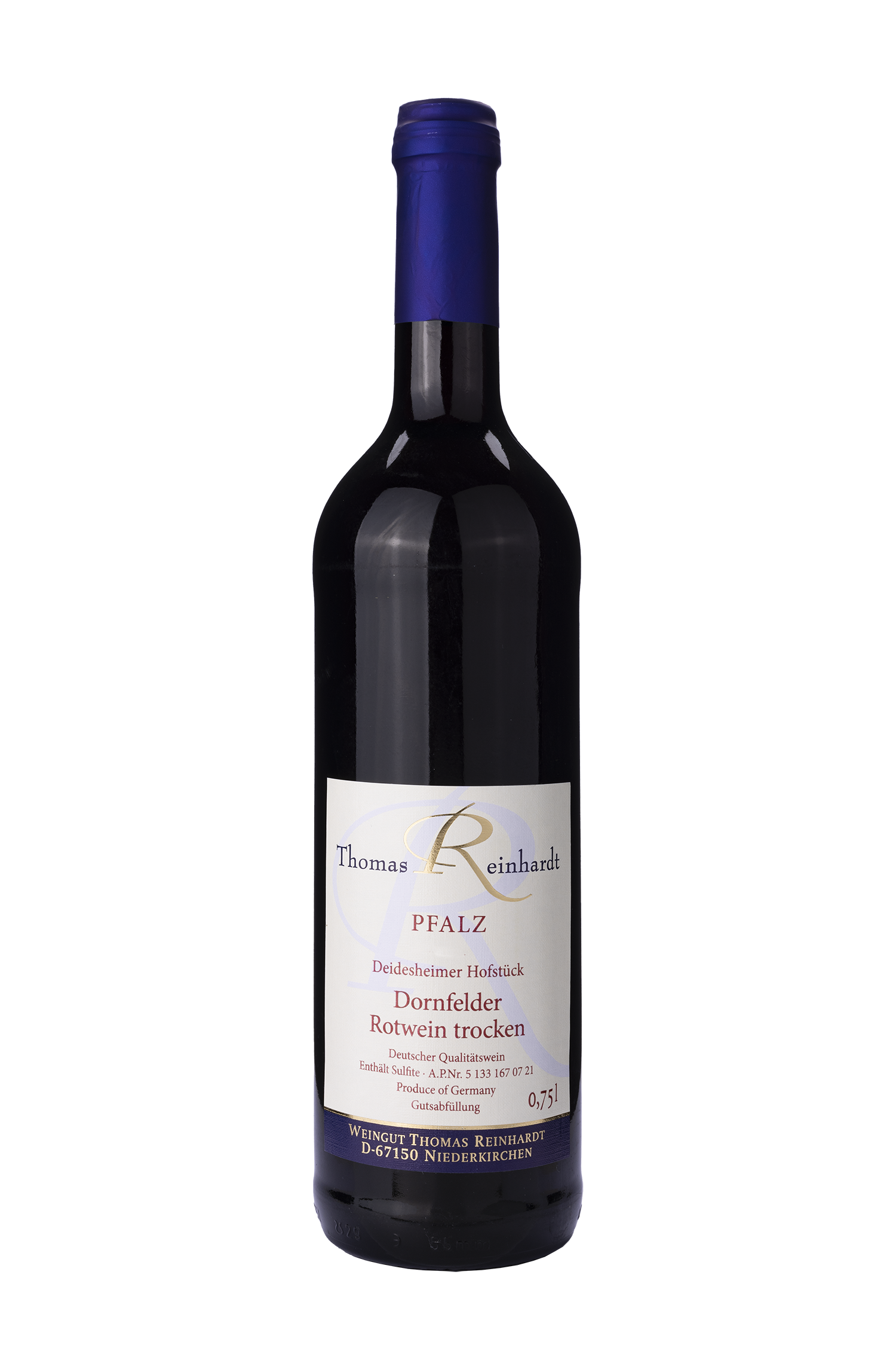 Deidesheimer Hofstück Dornfelder trocken 2021 - Weingut Thomas Reinhardt Deidesheimer Hofstück Dornfelder trocken 2021 - Weingut Thomas Reinhardt